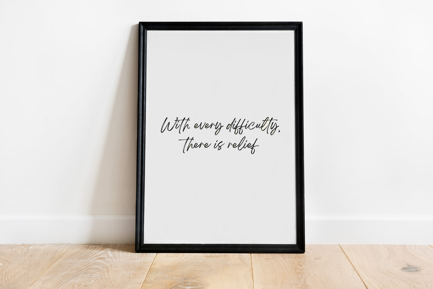 with every difficulty, there is relief